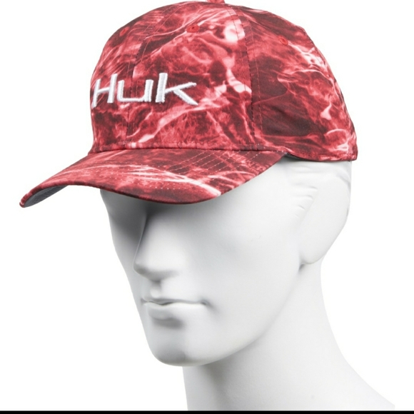HUK Elements Strech Fit Baseball Cap M/L - Picture 2 of 5